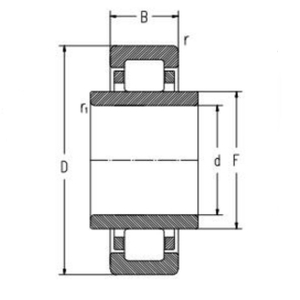 NJP3226X1K1 بیلناکار رولر بیئرنگ